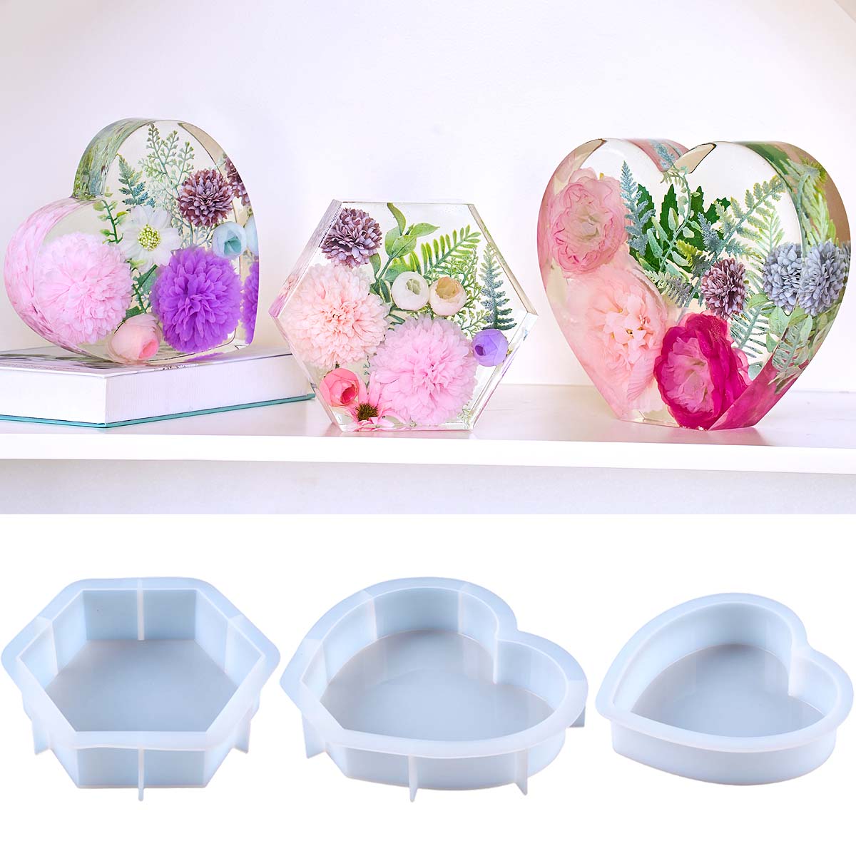 Resin Craft Ideas - Grote liefde siliconen mal DIY hart