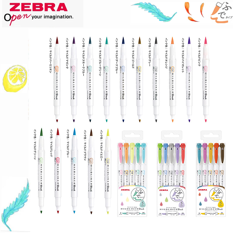 Zebra Pen Mildliner - Zebra Dual-Tip Markeerstift Kleur Handboek Pen