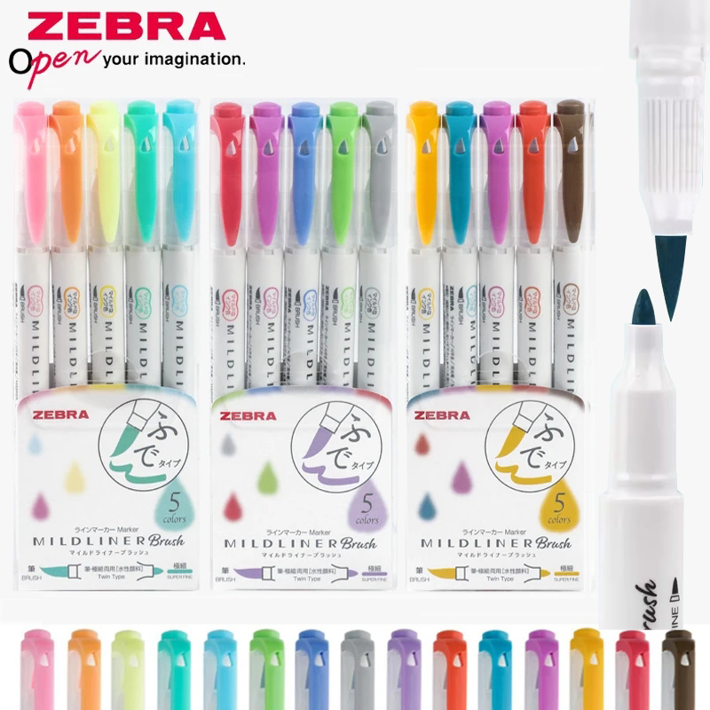 Zebra Pen Mildliner - Zebra Mildliner Highlighters Pen Set Japans