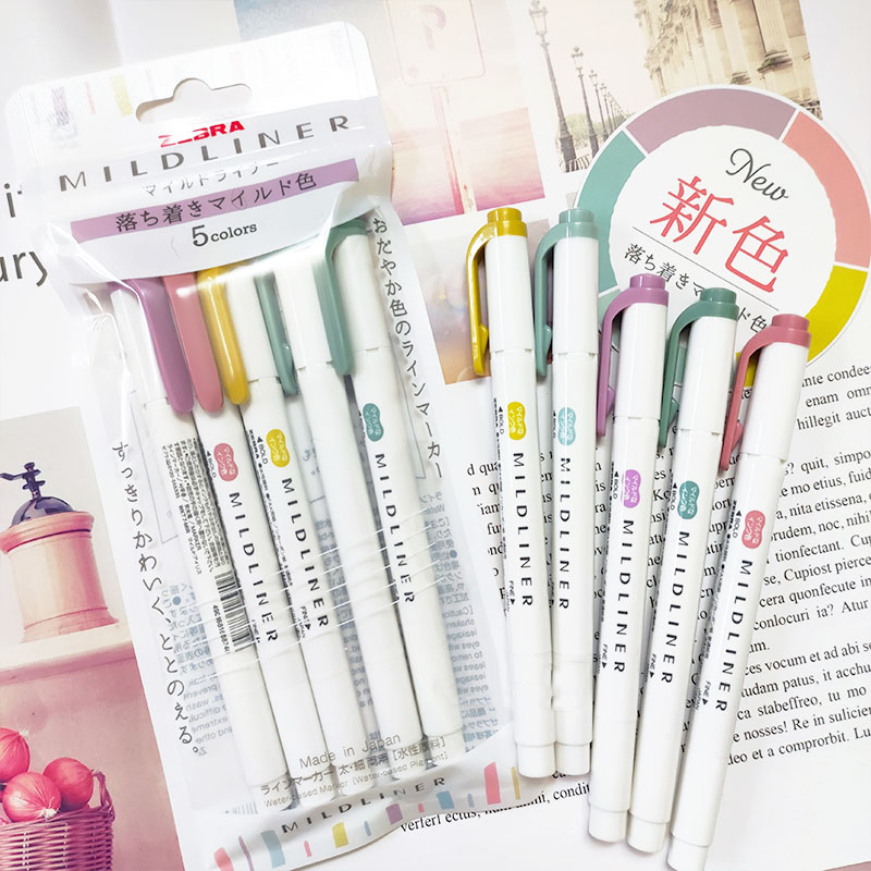 Zebra Pen Mildliner - NIEUWE zebra mildliner markeerstift markers, WKT7