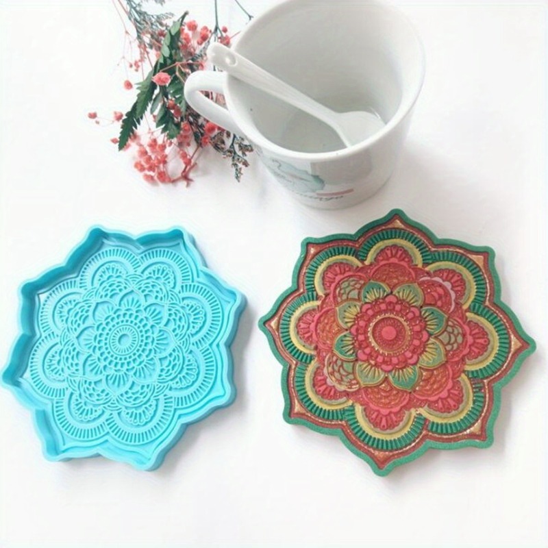 Resin Craft Ideas - Mandala Coaster Siliconen Mal Ronde Lade