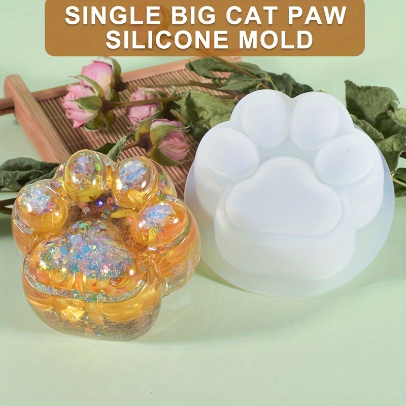 Resin Craft Ideas - 1 grote kattenpoot siliconen mal, toepasselijk