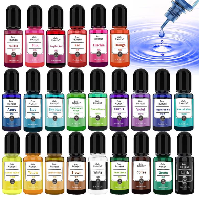 Resin Dye Alcohol - 24 Kleuren Kunst Inkt Alcohol Hars