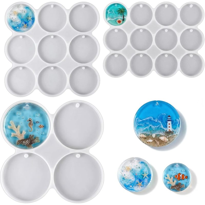 3-delige ronde malset, 25A ron - Resin Ocean Wave Mold recensie en prijs