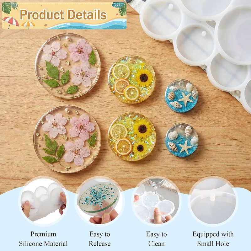 3-delige ronde malset, 25A ron - Resin Ocean Wave Mold recensie en prijs
