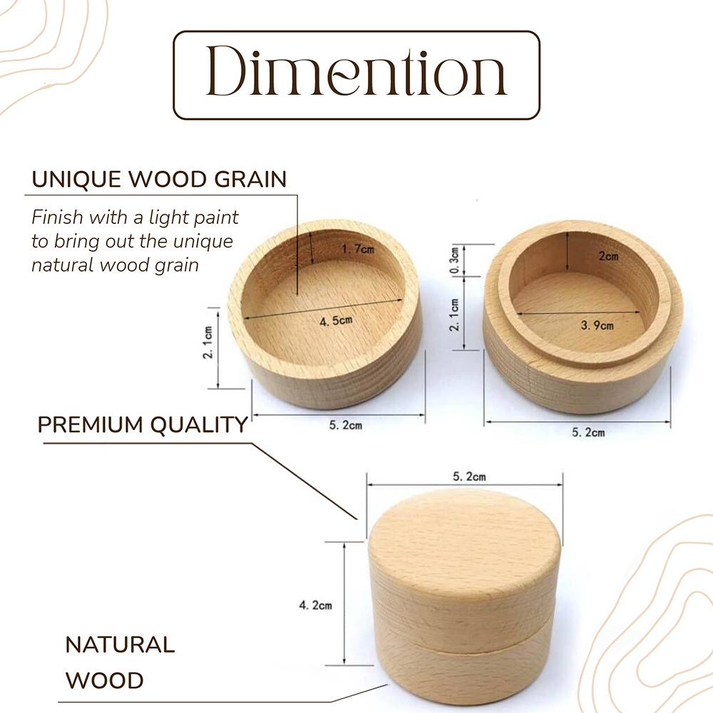 Gepersonaliseerde trouwringdoo - Wood Ring Blank recensie en prijs