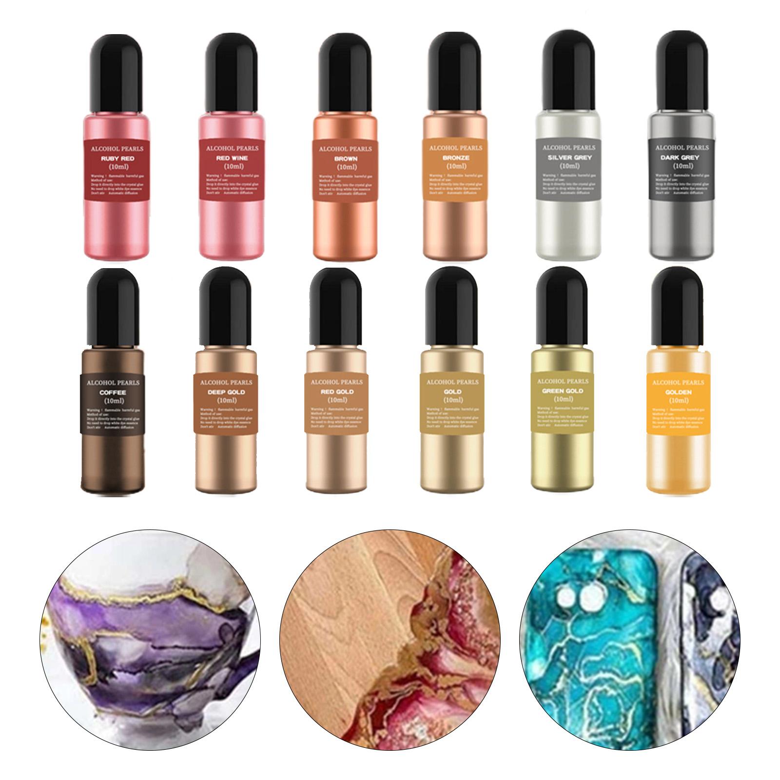 12 Flessen Metallic Alcohol In - Resin Dye Alcohol recensie en prijs