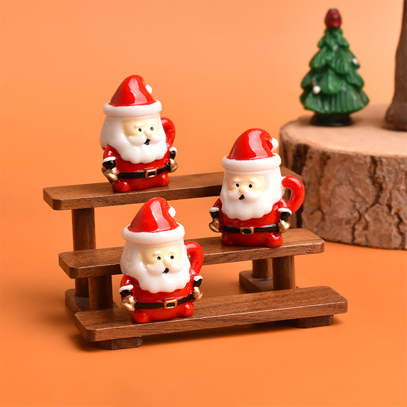 Mini Santa Theekopje Ornament  - Resin Craft Material recensie en prijs