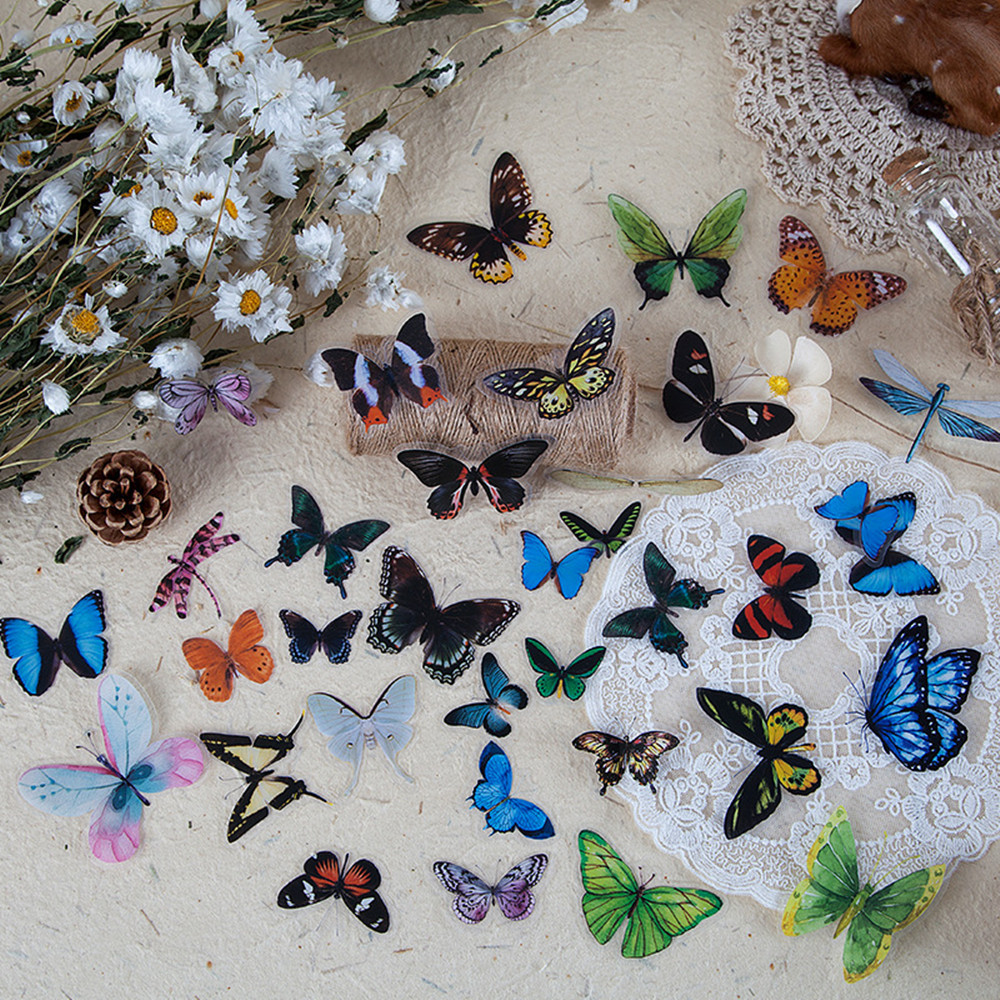 40 Stks/zak Vlinderstickers Hu - Resin Craft Ideas recensie en prijs